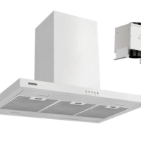Coifa De Ilha Tramontina Dritta Isla Split 90cm 220 V Em Aço Inox