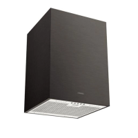Coifa De Ilha Tramontina Square Isla Silent 220 V 40cm Aço Inox Black Steel