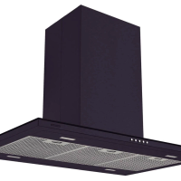 Coifa De Ilha Tramontina Slim Isla 90 220 V Aço Inox Com Acabamento Black Steel