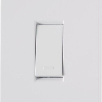 Conjunto 4x2 1 Interruptor Simples Tramontina Liz 10 A 250 V Branco
