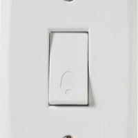 Conjunto 4x2 Com 1 Pulsador Campainha 10 A 250 V Tramontina Lux2 Branco