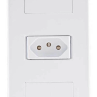 Conjunto 4x2 1 Tomada 2P+T 20 A 250 V Tramontina Tablet Branco