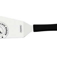 Espátula Tramontina Black Burger Com Lâmina Em Aço Inox E Cabo De Polipropileno Preto 6"