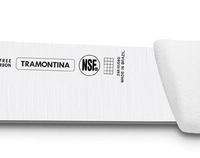 Faca Para Carne 10" Tramontina Profissional Com Lâmina Em Aço Inox E Cabo Em Polipropileno Branco