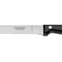 Faca Para Pão Tramontina Ultracorte 7" Inox Preta