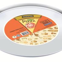 Forma Para Pizza Tramontina Service Em Aço Inox 30cm