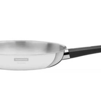 Frigideira Tramontina Grano Baquelite 20cm Em Inox Com Corpo Triplo
