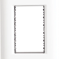 Placa 3 Postos 4x2 Tramontina Giz Branca Com Suporte