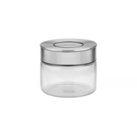 Pote De Vidro Tramontina Purezza Com Tampa De Aço Inox 10cm 0,4 Litros