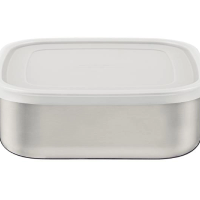 Pote Tramontina Freezinox Em Inox Quadrado Com Tampa Plástica 3,6 Litros