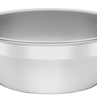 Pote Tramontina Freezinox Redondo Em Inox Com Acabamento Fosco Sem Tampa 5,8 Litros