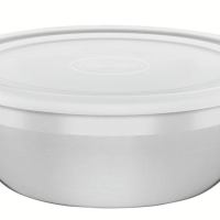 Pote Tramontina Freezinox Redondo Aço Inox Com Tampa Plástica 5,8 Litros