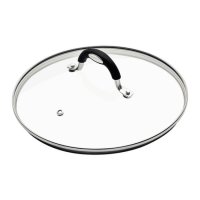 Tampa Tramontina Mônaco Em Vidro Alça Aço Inox 22cm