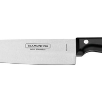 Faca Chefe Tramontina Ultracorte 7" Inox Preta