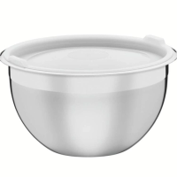 Recipiente Tramontina Cucina Em Inox Com Tampa Plástica Preparar E Servir 20cm 3 Litros
