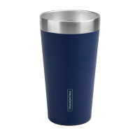 Copo Térmico Azul Em Aço Inox Tramontina Exata Sem Tampa 420ml