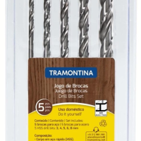 Jogo De Brocas Para Aço Tramontina 5 Peças
