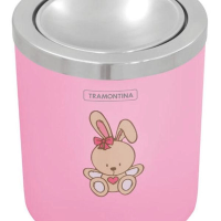 Recipiente Multiuso Com Tampa Basculante Rosa 5 Litros