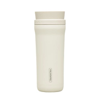 Copo Térmico Tramontina Aço Inox 460ml Bege Com Bocal 360°