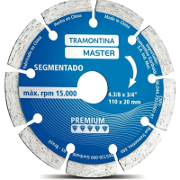 Disco Diamantado Segmentado Tramontina 4.3/8" Master Premium