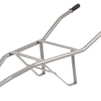Conjunto De Braços Para Carrinho De Mão Tramontina Em Aço Tubular 1,5mm Cinza