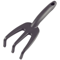 Ancinho Com 3 Dentes Para Jardinagem Tramontina Em Plástico Grafite