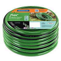 Mangueira Flex Para Jardim Tramontina Em PVC Verde Com Faixa Preta 4 Camadas 20m