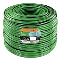 Mangueira Flex Para Jardim Tramontina Em PVC Verde Com Faixa Preta 4 Camadas 300m