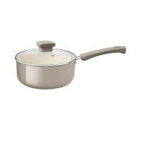 Panela Tramontina Bege Mineral Em Alumínio Reciclado Com Revestimento Cerâmico Veronese 18cm