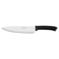 Faca Chef Tramontina Preta Com Lâmina Em Aço Inox E Cabo De Polipropileno Felice 8"