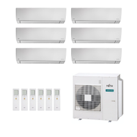 Ar-Condicionado Multi Split Inverter Fujitsu 45.000 (2x Evap HW 7.000 + 2x Evap HW 9.000 + 2x Evap HW 12.000) Quente/Frio 220V