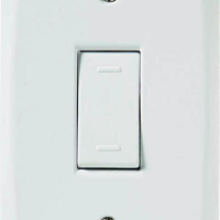 Interruptor Simples 10A 250V Conjunto 4x2 Tramontina Lux2 Branco