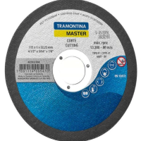 Disco De Corte Fino Tramontina Master 4.1/2" Para Aço Inox E Materiais Endurecidos