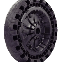 Roda Plástica Universal Tramontina Para Carrinho De Mão Pneu Maciço Ø 320x75mm