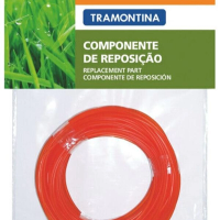 Fio De Nylon Para Roçadeira Tramontina 2,4mm Com 12m De Comprimento