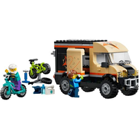 LEGO® City - Van de aventura de mountain bike