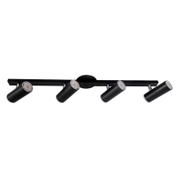Spot De Sobrepor Aluminio Acrilico Dicroica Gu10 - PRETO