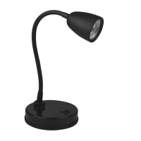 Luminaria De Mesa Led Abs 4W 3000K Focus - PRETO