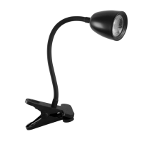 Luminaria De Mesa Led Abs Com Garra 4W 3000K Focus - PRETO