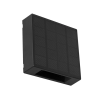 Arandela Led Abs Preto 1W 3000K Ip65 Solar