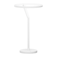 Luminaria De Mesa Led Dimerizavel 12W 3000K Circle - BRANCO