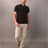 Polo Manga Curta Calvin Klein Masculino Logo Punho - Preto Polo Manga Curta Calvin Klein Masculino Logo Punho Preto p