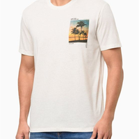 Camiseta Masculina Manga Curta Endless Sunset - Off White Camiseta Masculina Manga Curta Endless Sunset Off White Pp