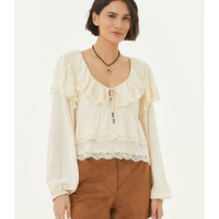 Blusa Manga Longa Ggt Renda