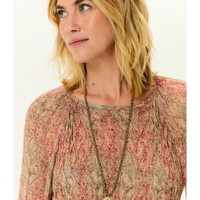 Colar Pingente Boho Vintage - Ouro Velho / U