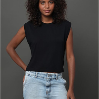 Blusa Feminina Manga em Contraste Calvin Klein Jeans - Preto Blusa Feminina Manga em Contraste Calvin Klein Jeans Preto Gg