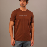 Camiseta Masculina Logo Calvin Klein Jeans - Marrom Camiseta Masculina Logo Calvin Klein Jeans Marrom p