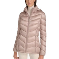 Jaqueta Calvin Klein Feminina Matelassê Com Capuz Removível - Light Skin Jaqueta Calvin Klein Feminina Matelassê Com Capuz Removível Light Skin Gg