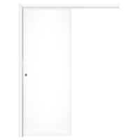 Kit Porta de Correr Interna Pinhal 20 a 25 cm, Branco UV Acabado, 213 x 95 cm