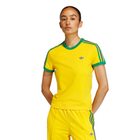 Camiseta Brasil Slim Três Listras adidas Feminina